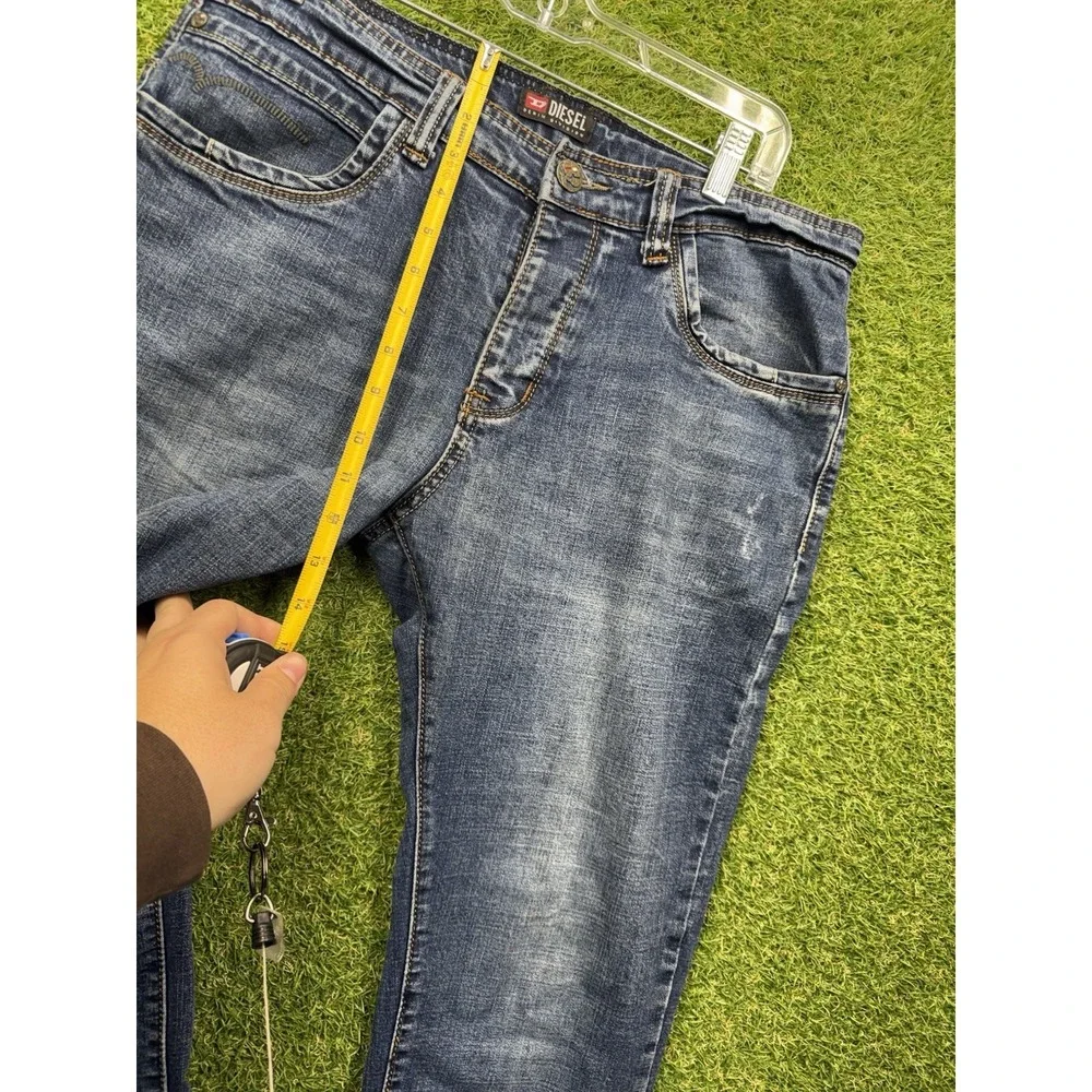 Diesel Viker Button Fly Jeans Mens 34 Dark Wash Denim Regular Straight Leg y2k
